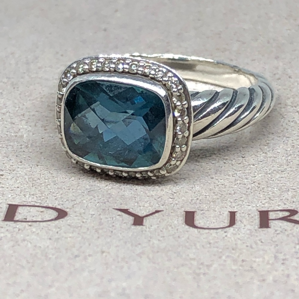 David Yurman Noblesse Hampton Blue Sz. 6.5